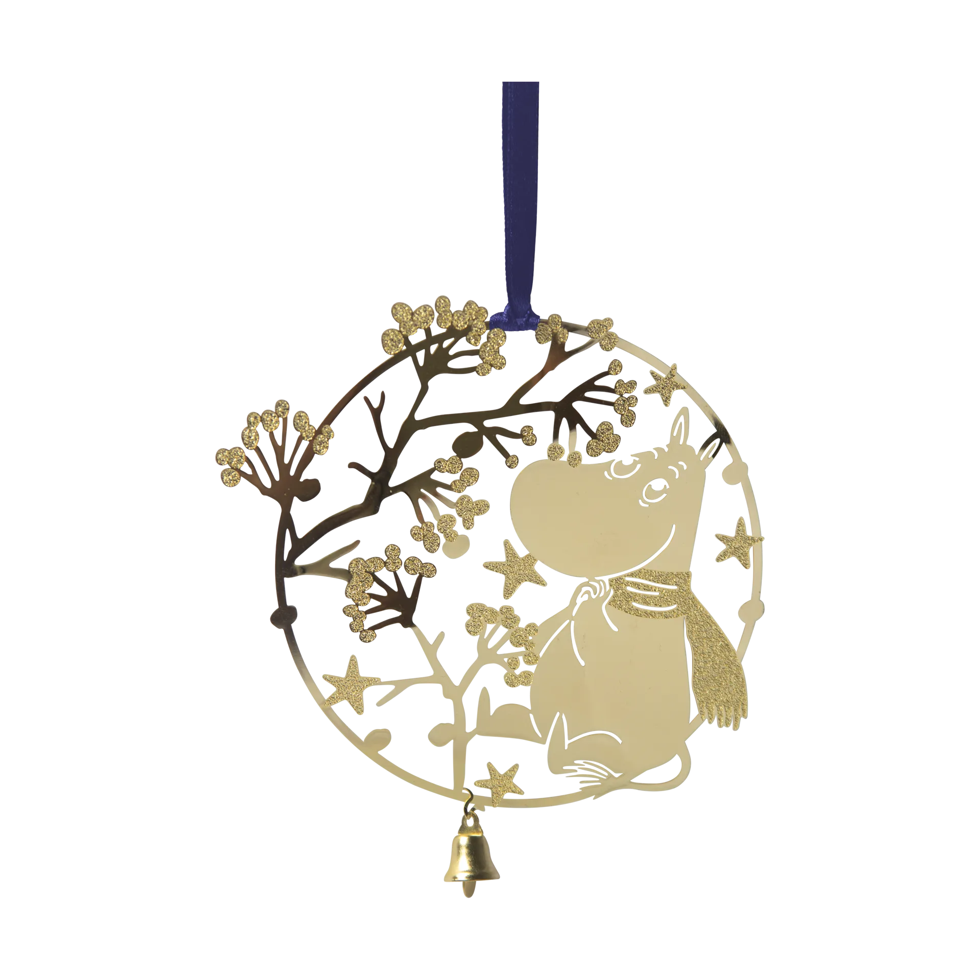 Mumin first snow julhänge, Guld Pluto Design