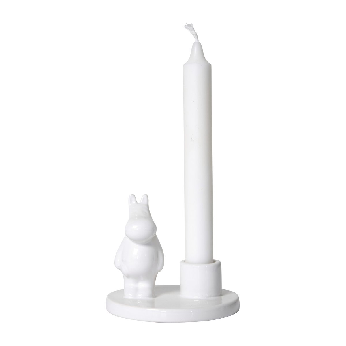 Pluto Design Mumin ljusstake keramik Vit | Skandinavisk Design | Ljusstakar | Vit