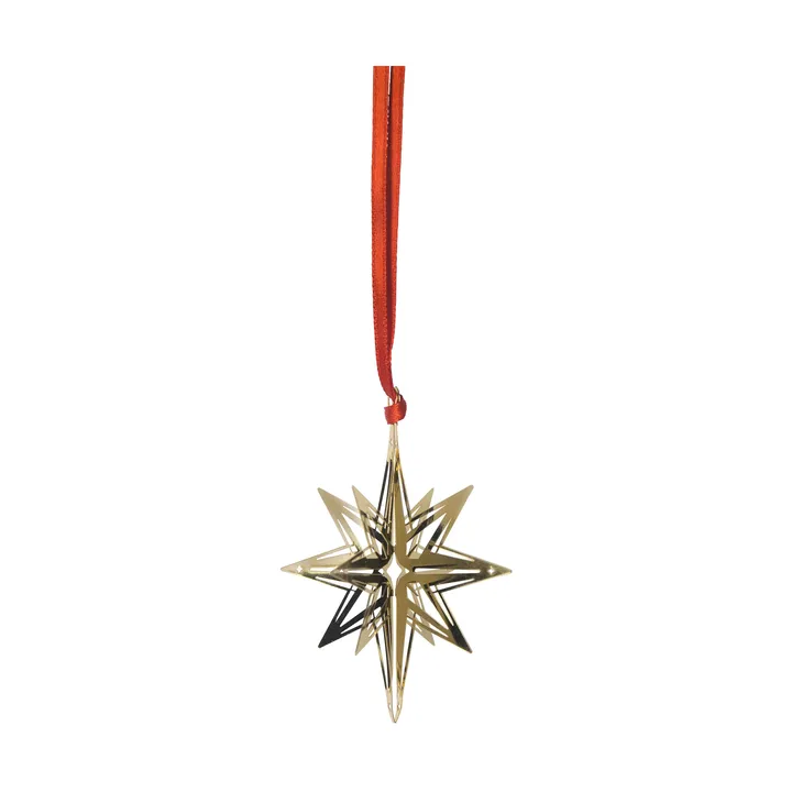 Northern star 3D julhänge - Guld - Pluto Design