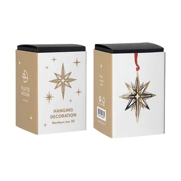 Northern star 3D julhänge - Guld - Pluto Design