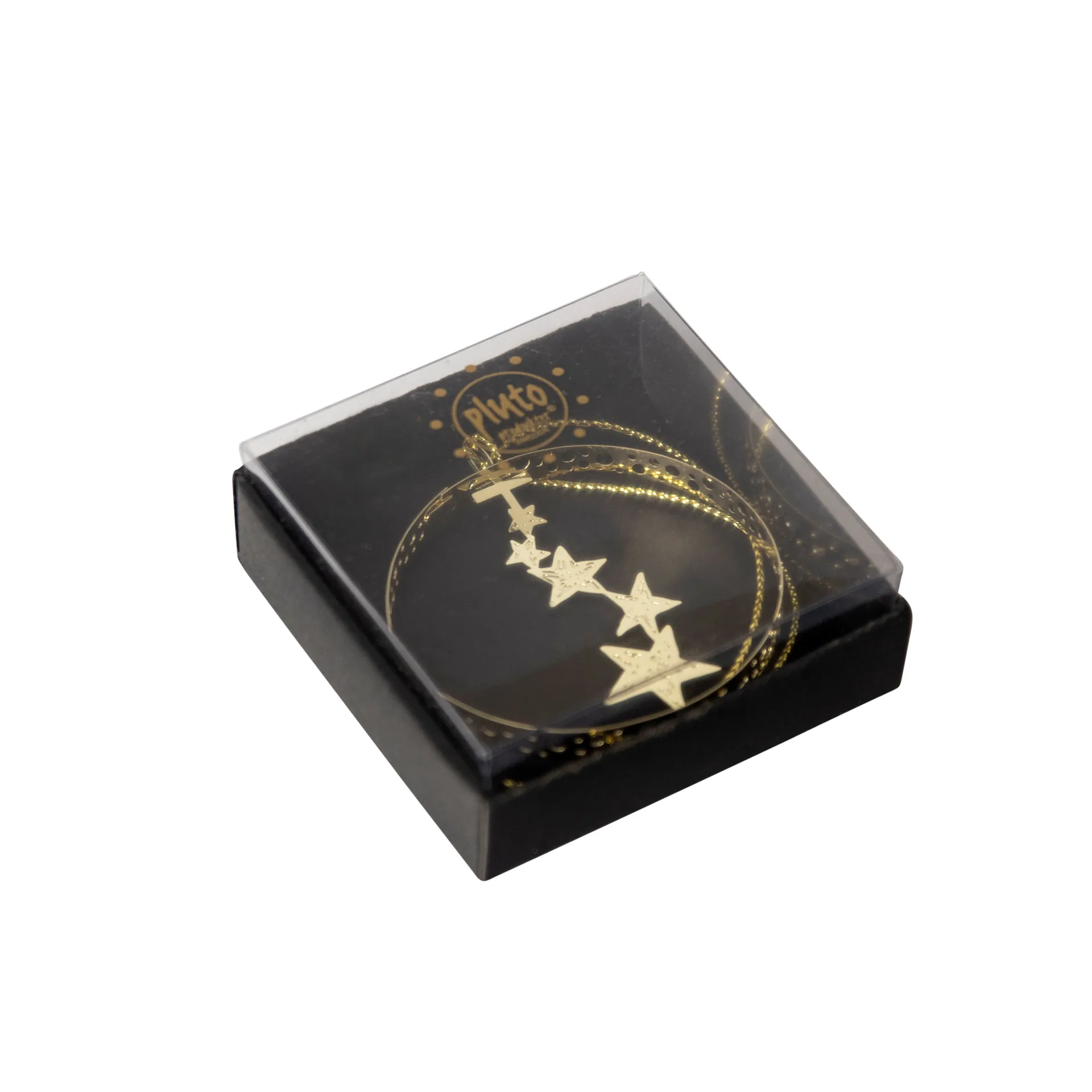 Pluto julhänge metall, Hänge natthimmel, guldfärgad Pluto Design