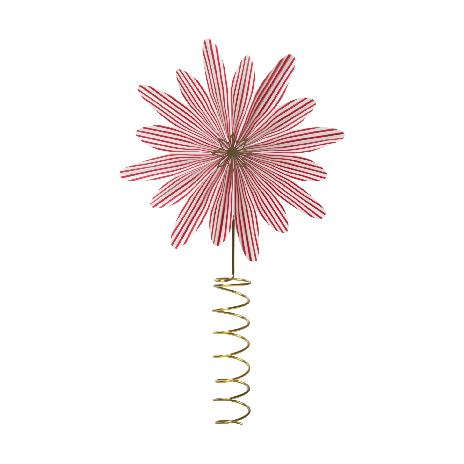 Polkagris toppstjärna, Röd-vit Pluto Design