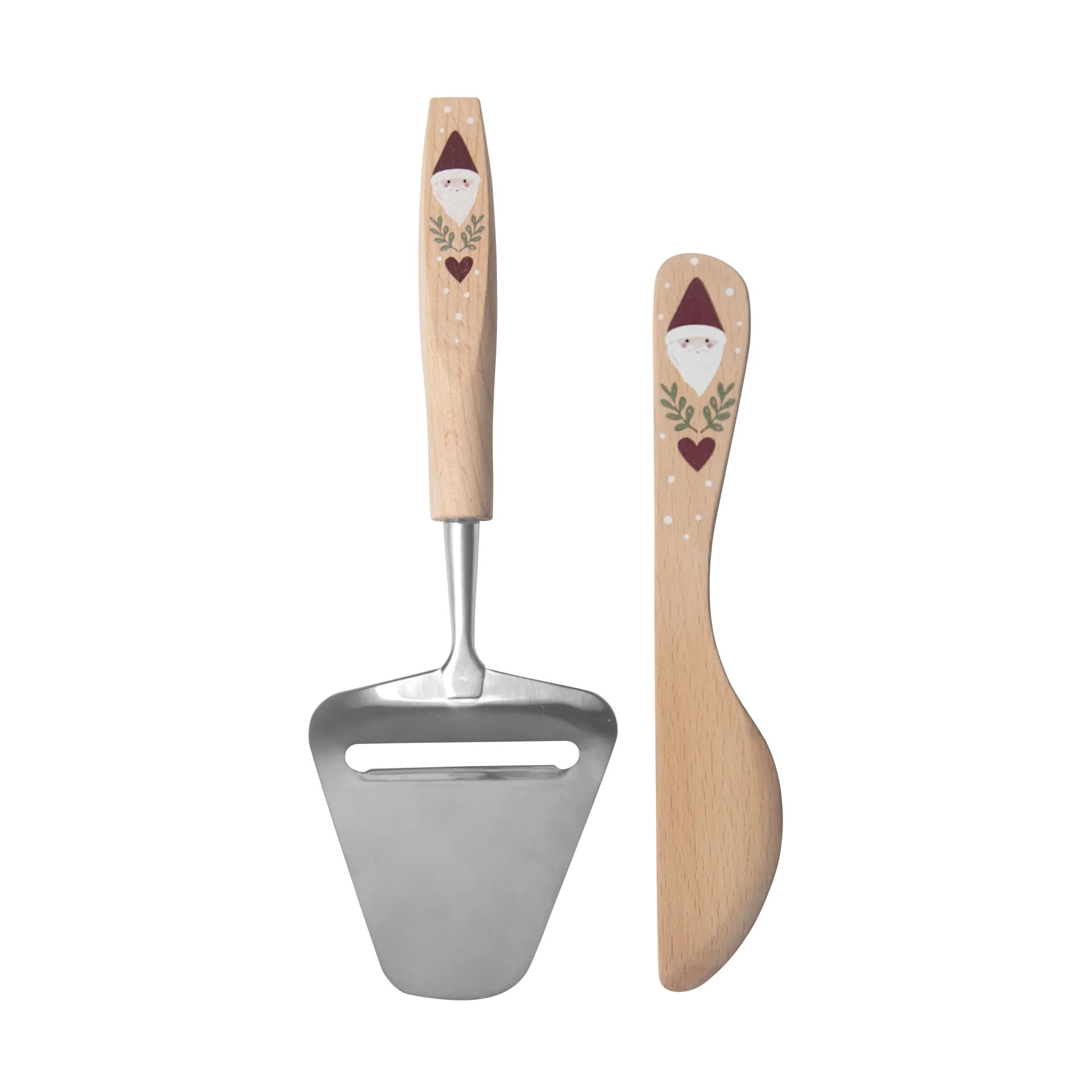 Santa smörkniv och osthyvel 2 delar, Beige Pluto Design