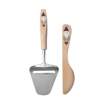 Santa smörkniv och osthyvel 2 delar - Beige - Pluto Design