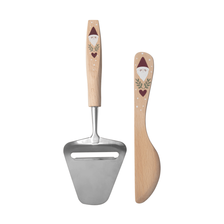 Santa smörkniv och osthyvel 2 delar - Beige - Pluto Design