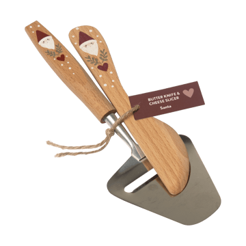 Santa smörkniv och osthyvel 2 delar - Beige - Pluto Design