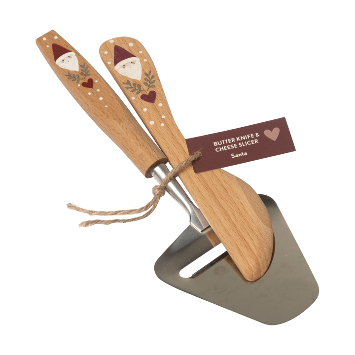 Santa smörkniv och osthyvel 2 delar, Beige Pluto Design