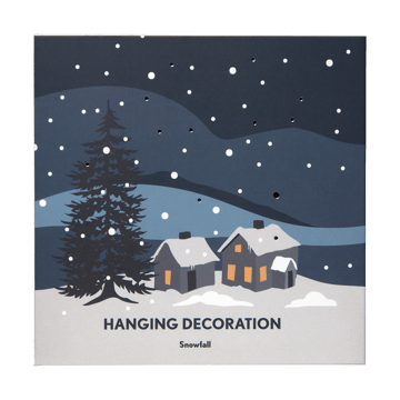 Snow fall julhänge - Silver - Pluto Design