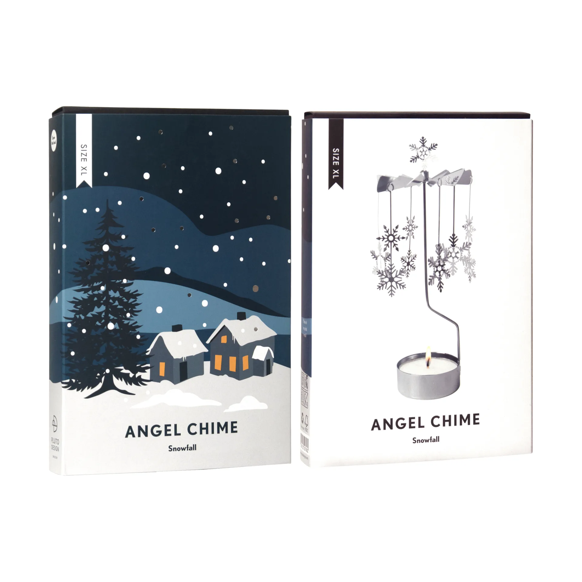 Snowfall änglaspel XL, Silver Pluto Design