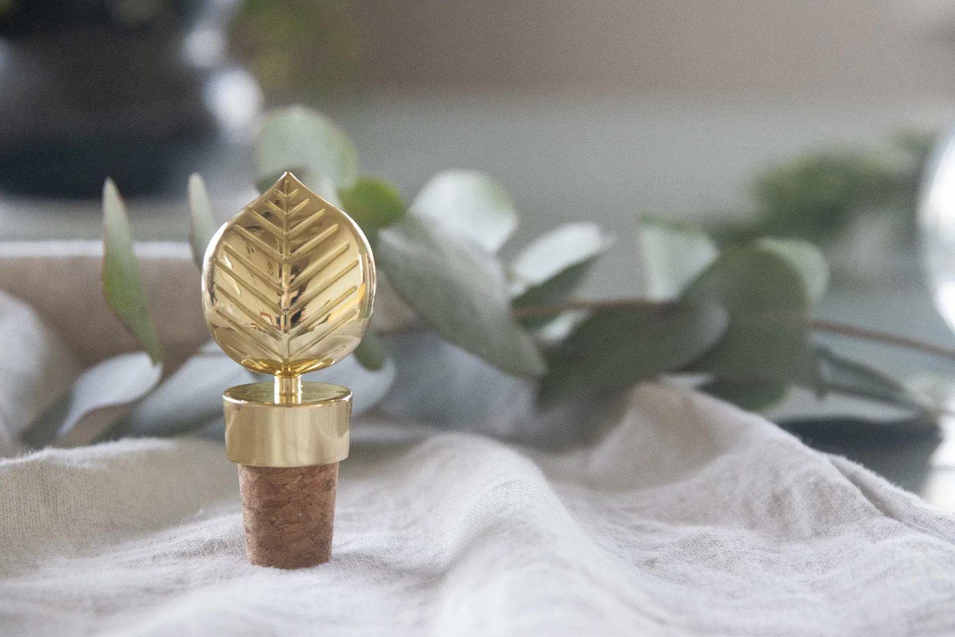 Stig L Berså flaskpropp, Guld Pluto Design