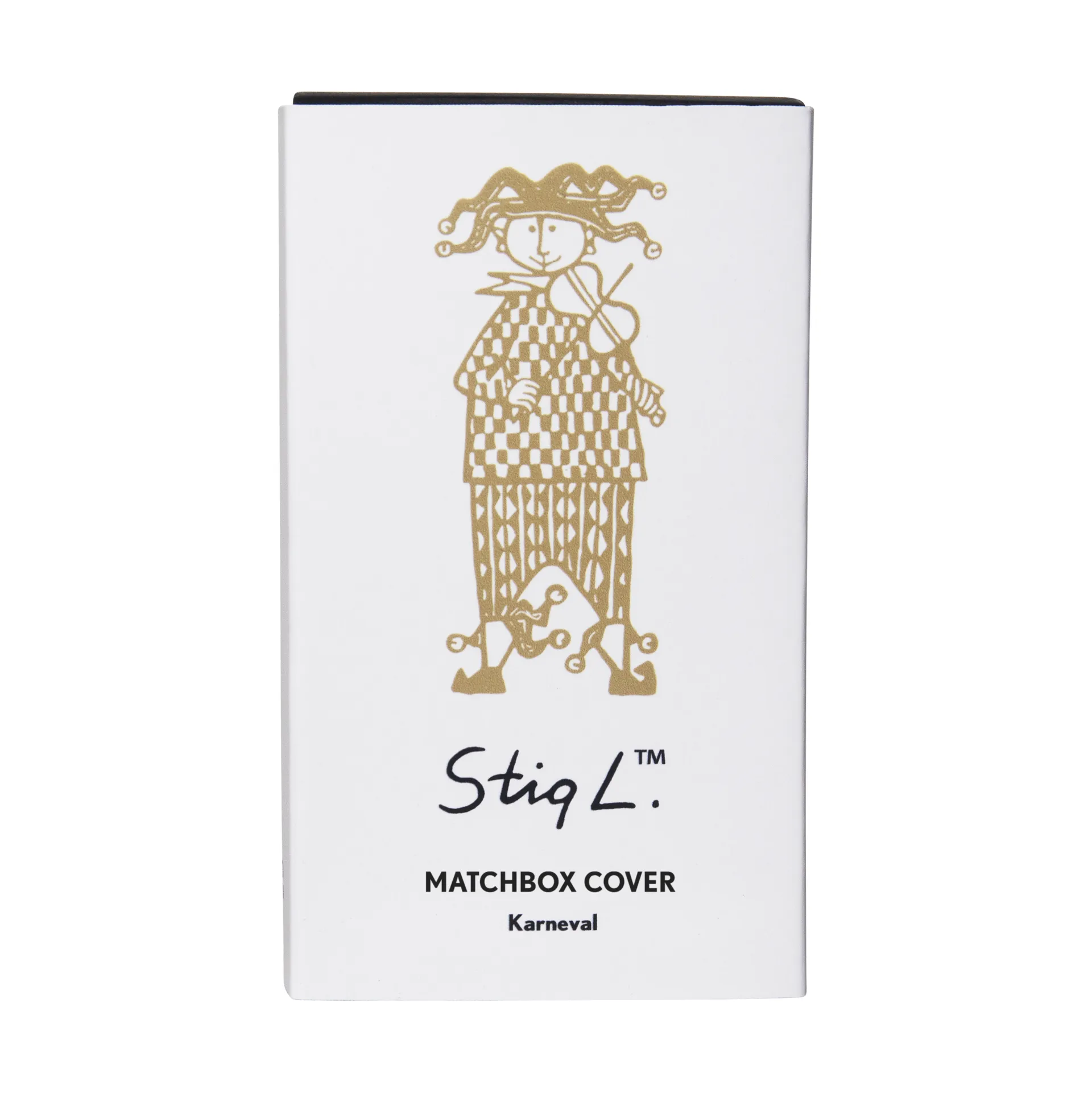 Stig Lindberg Karneval tändsticksfodral, Guld Pluto Design