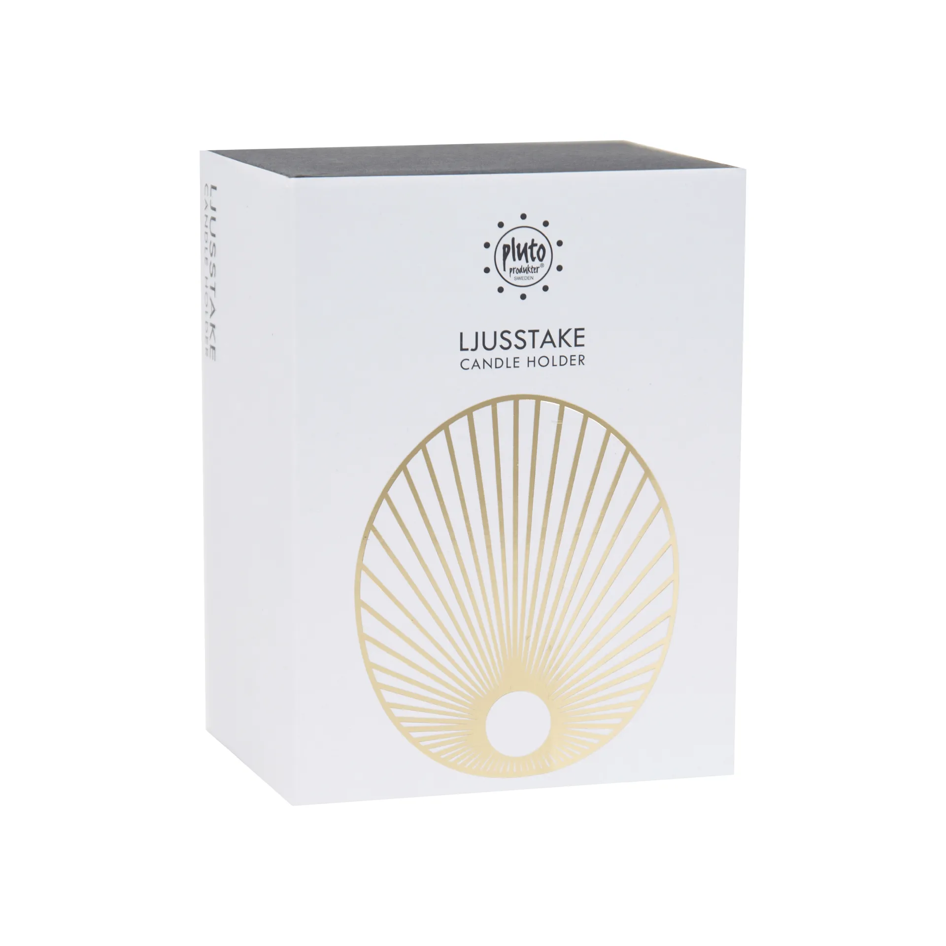 Sun ljusstake stor 9 cm, Guld Pluto Design