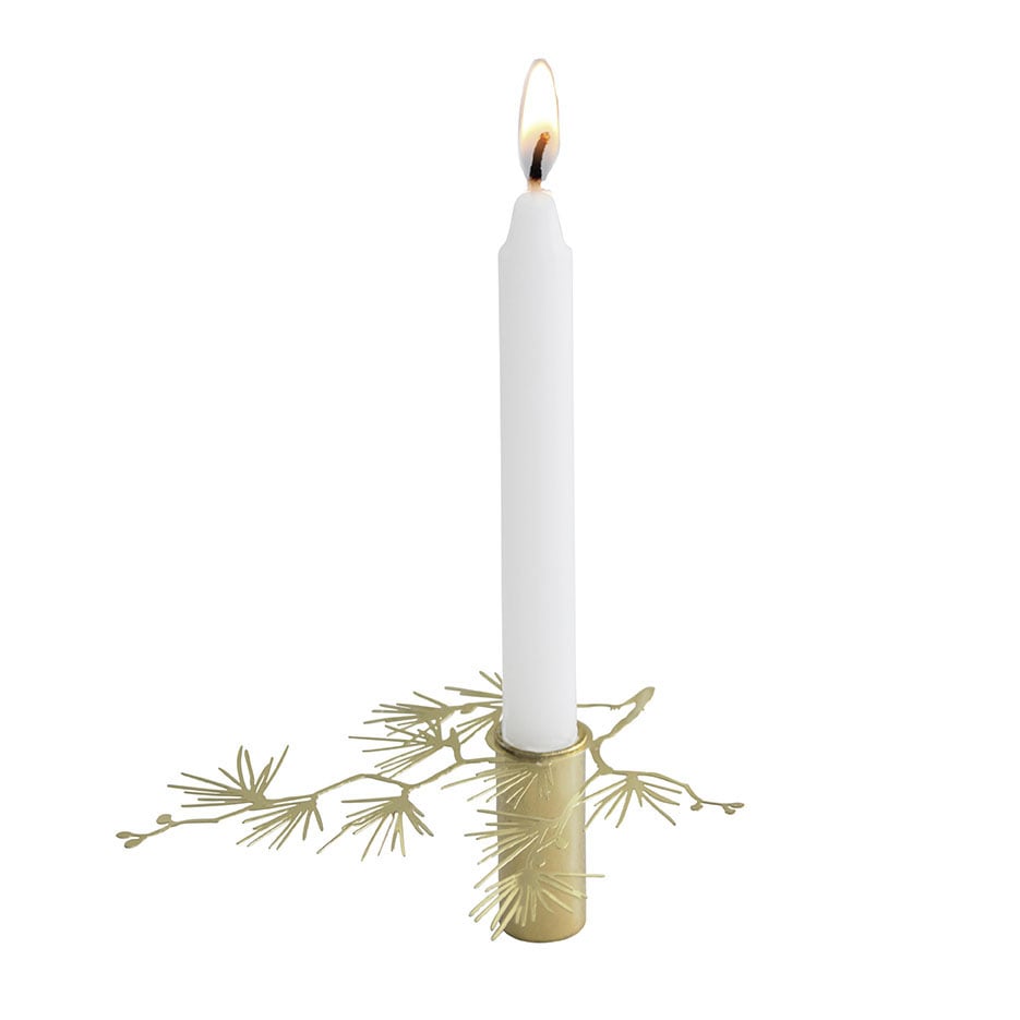 Pluto Design Tall ljusstake liten Guld | Skandinavisk Design | Ljusstakar | Guldfärgad