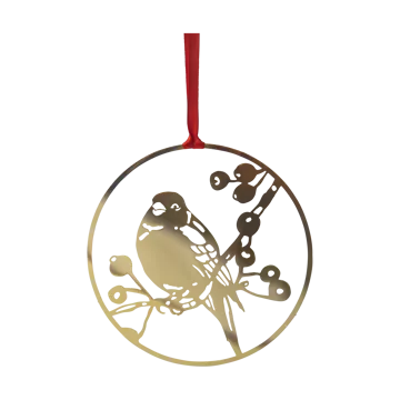 Winter Bird L julhänge - Guld - Pluto Design