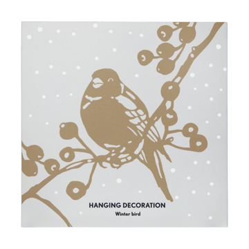 Winter Bird L julhänge - Guld - Pluto Design