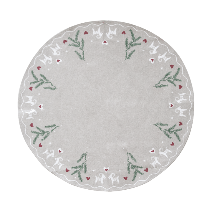 Yule Goat julgransmatta Ø110 cm - Beige - Pluto Design