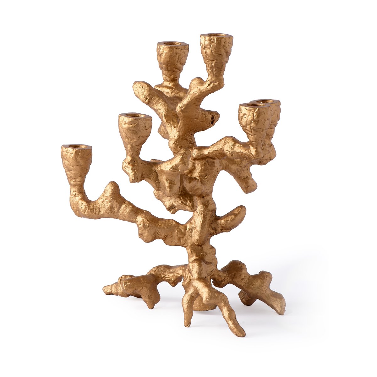 POLSPOTTEN Apple tree ljusstake S 32,5 cm Guld | Skandinavisk Design | Ljusstakar | Guldfärgad