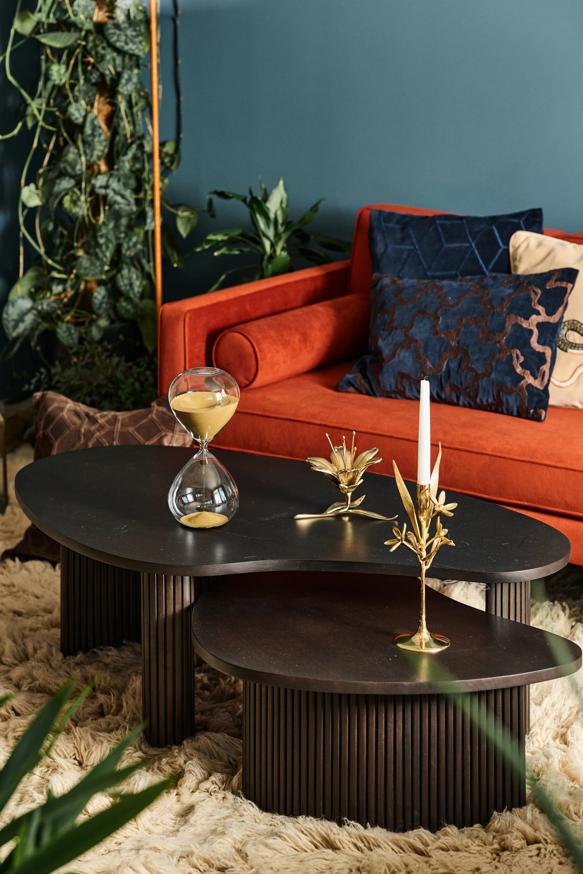 Bergamot ljusstake 31 cm, Guld POLSPOTTEN