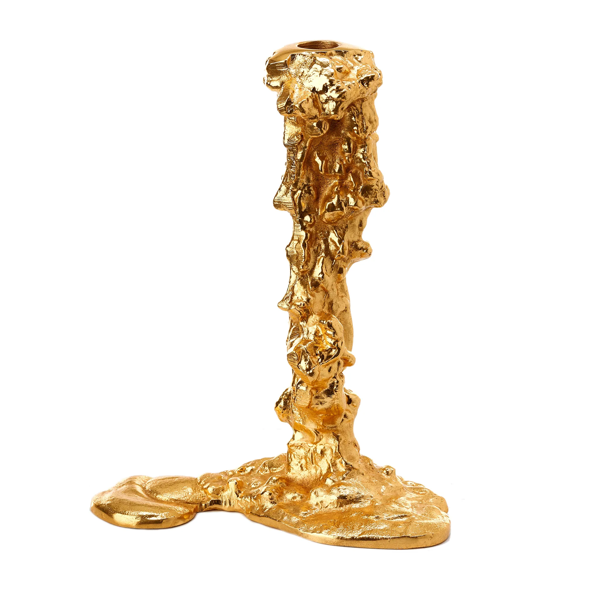 Drip ljusstake L 25 cm, Guld POLSPOTTEN