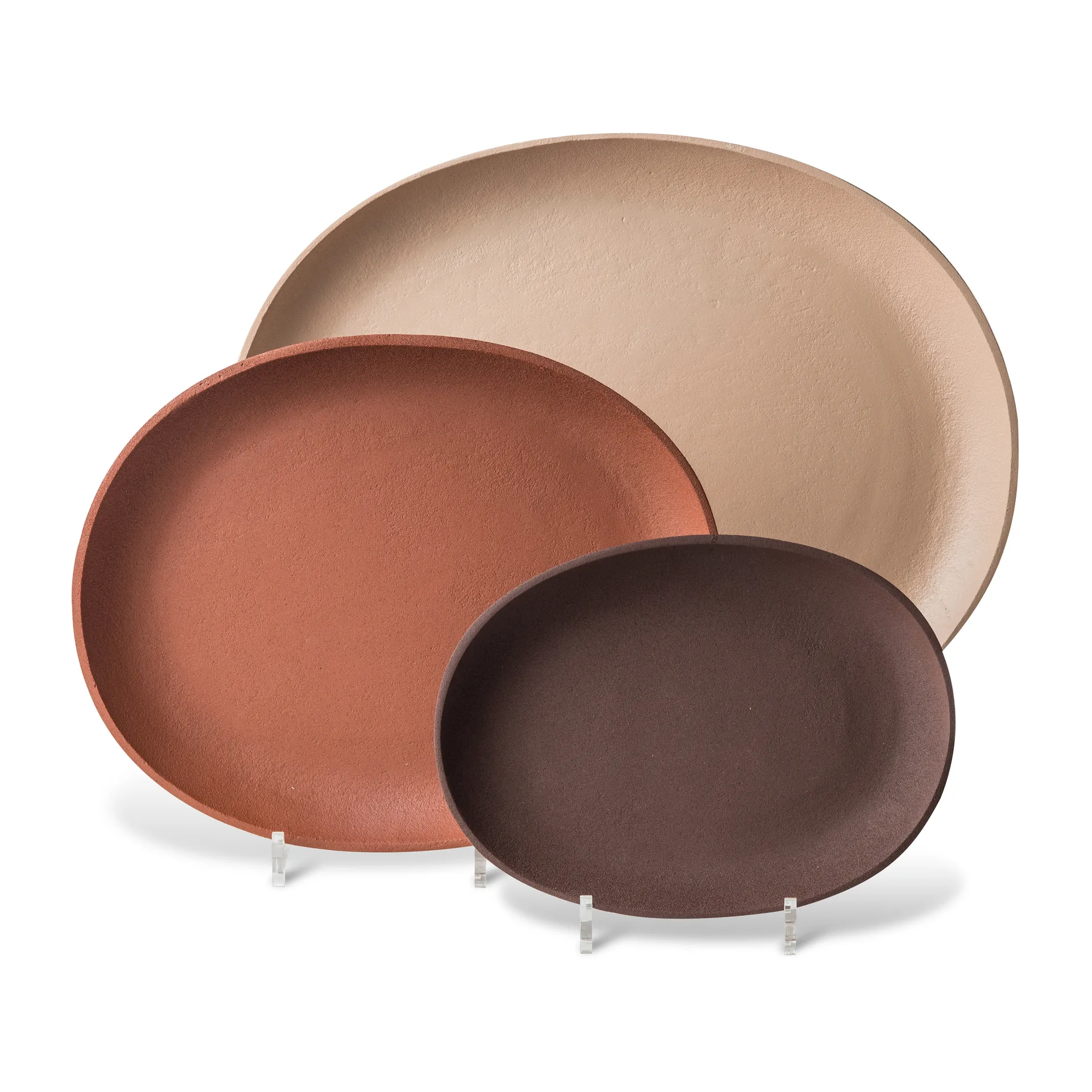 Greek bricka 3 delar, Cognac POLSPOTTEN