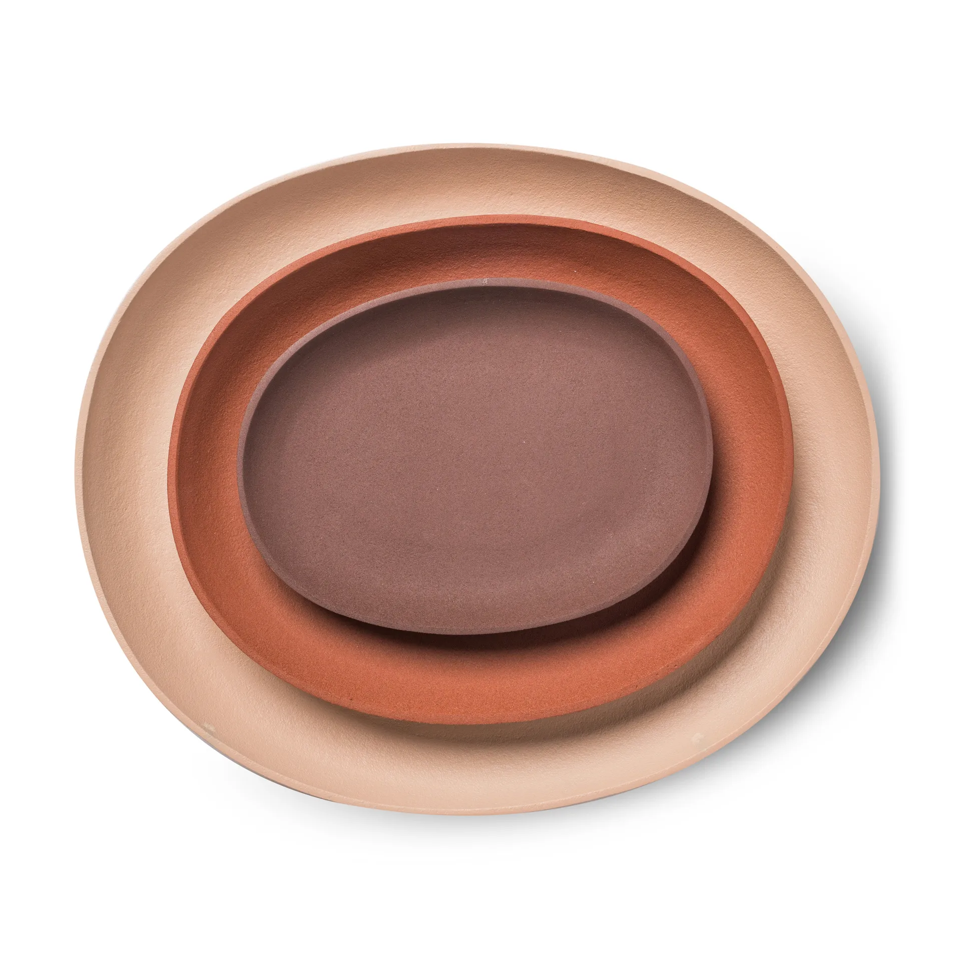 Greek bricka 3 delar, Cognac POLSPOTTEN