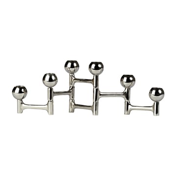 Round Folding ljusstake 28x15 cm - Silver - POLSPOTTEN