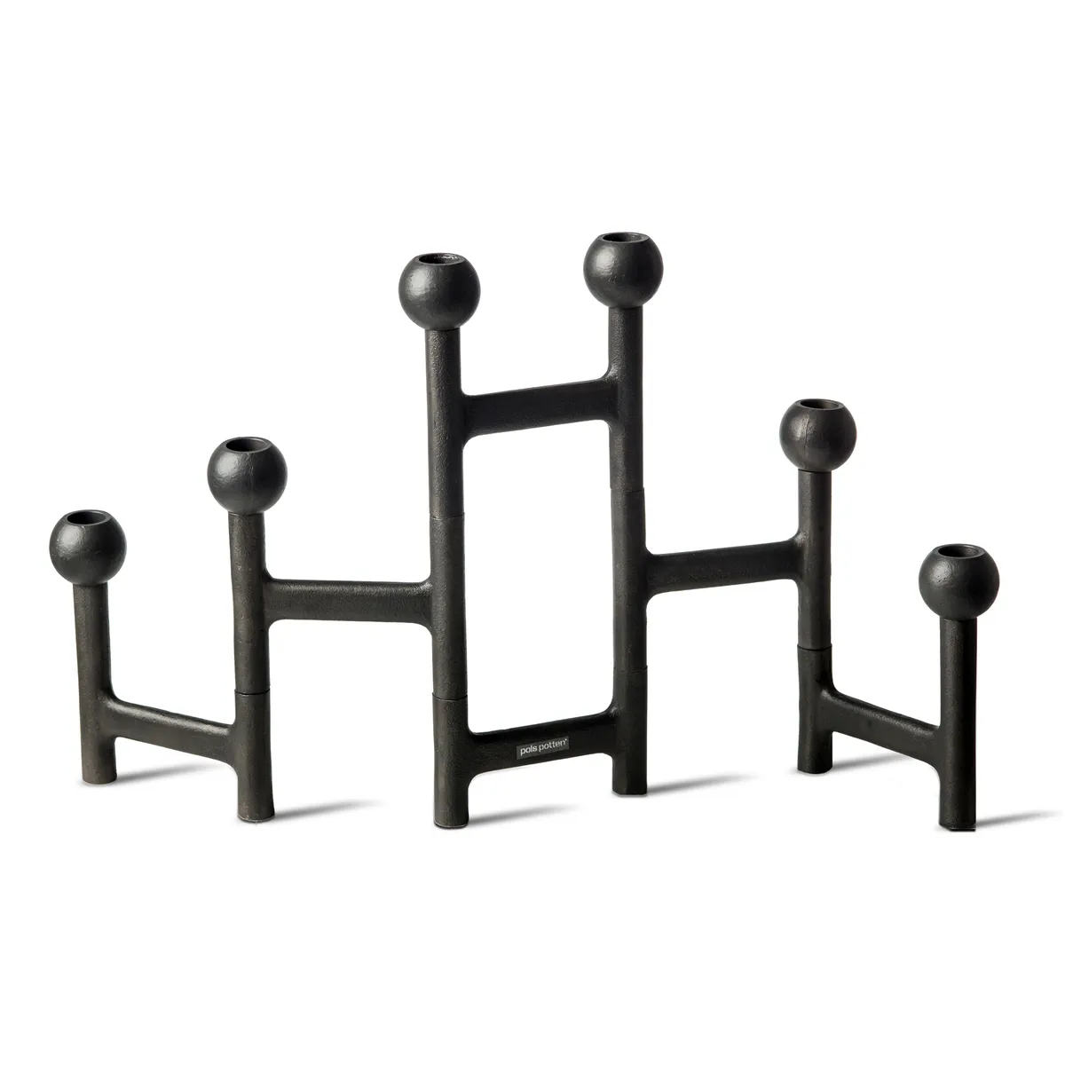 POLSPOTTEN Round Folding ljusstake 56x30 cm Mörkgrå