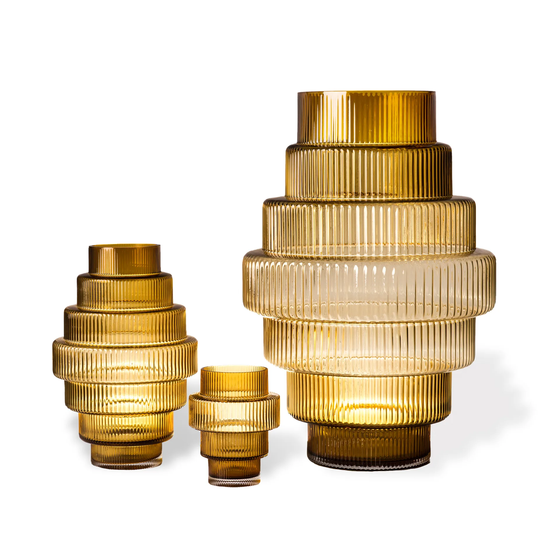 Steps vas L 50 cm, Ochre POLSPOTTEN