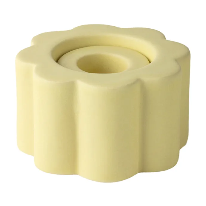 PotteryJo Birgit vas/ljusstake 5 cm Pale Yellow