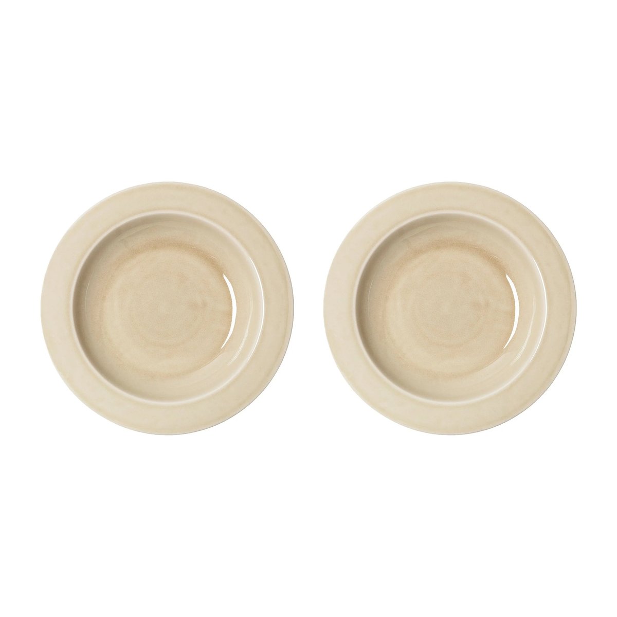 PotteryJo Daga djup tallrik 23,5 cm 2-pack Oat | Skandinavisk Design | Djupa tallrikar | Beige