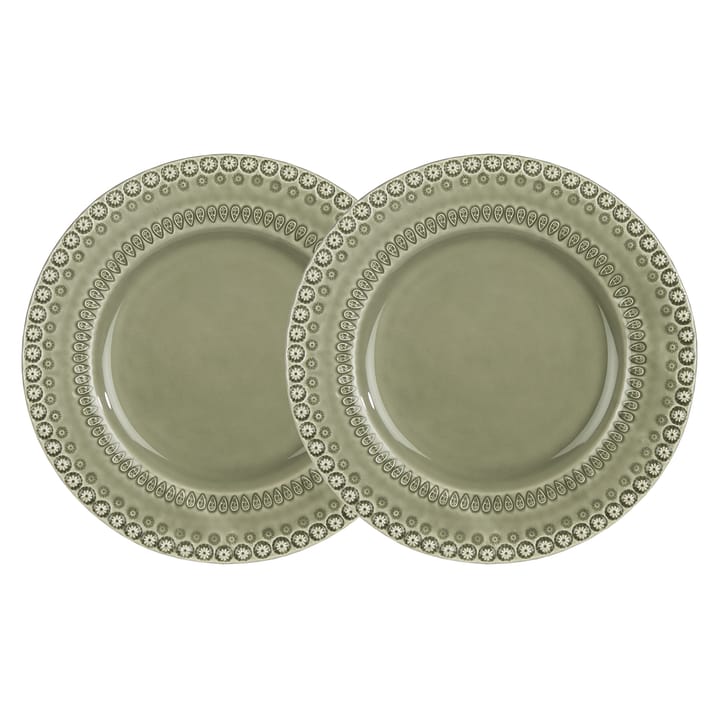 Daisy mattallrik Ø 29 cm 2-pack, Faded army (grön) PotteryJo