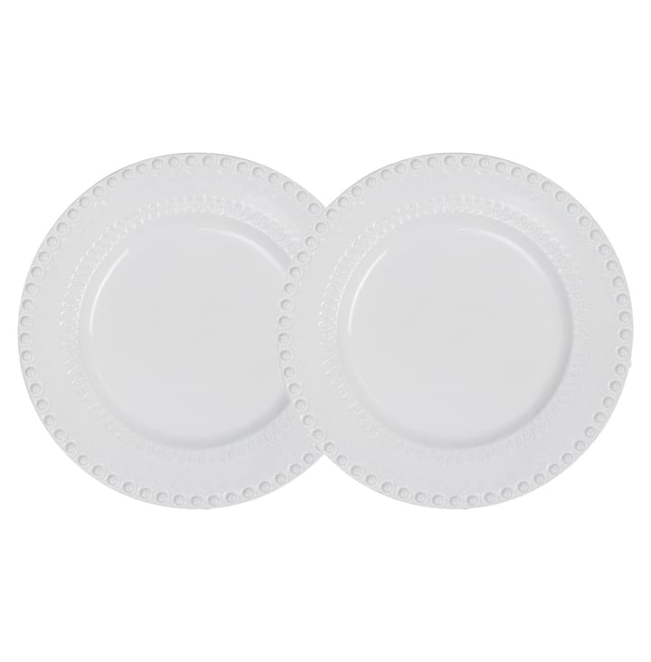 Daisy mattallrik Ø 29 cm 2-pack - White (vit) - PotteryJo