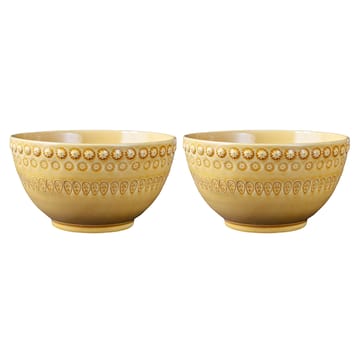 Daisy skål 35 cl 2-pack - Sienna (gul) - PotteryJo