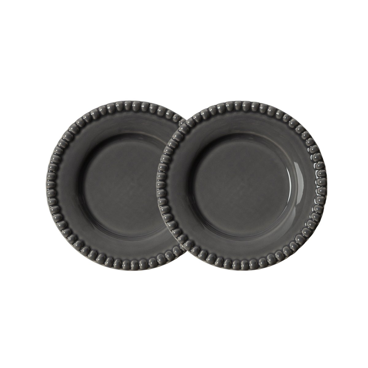 PotteryJo Daria assiett 18 cm 2-pack Clean grey | Skandinavisk Design | Assietter | Grå