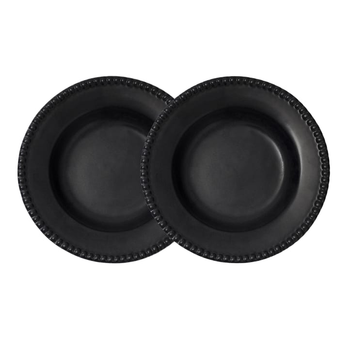 Daria djup tallrik Ø26 cm 2-pack - Ink black - PotteryJo