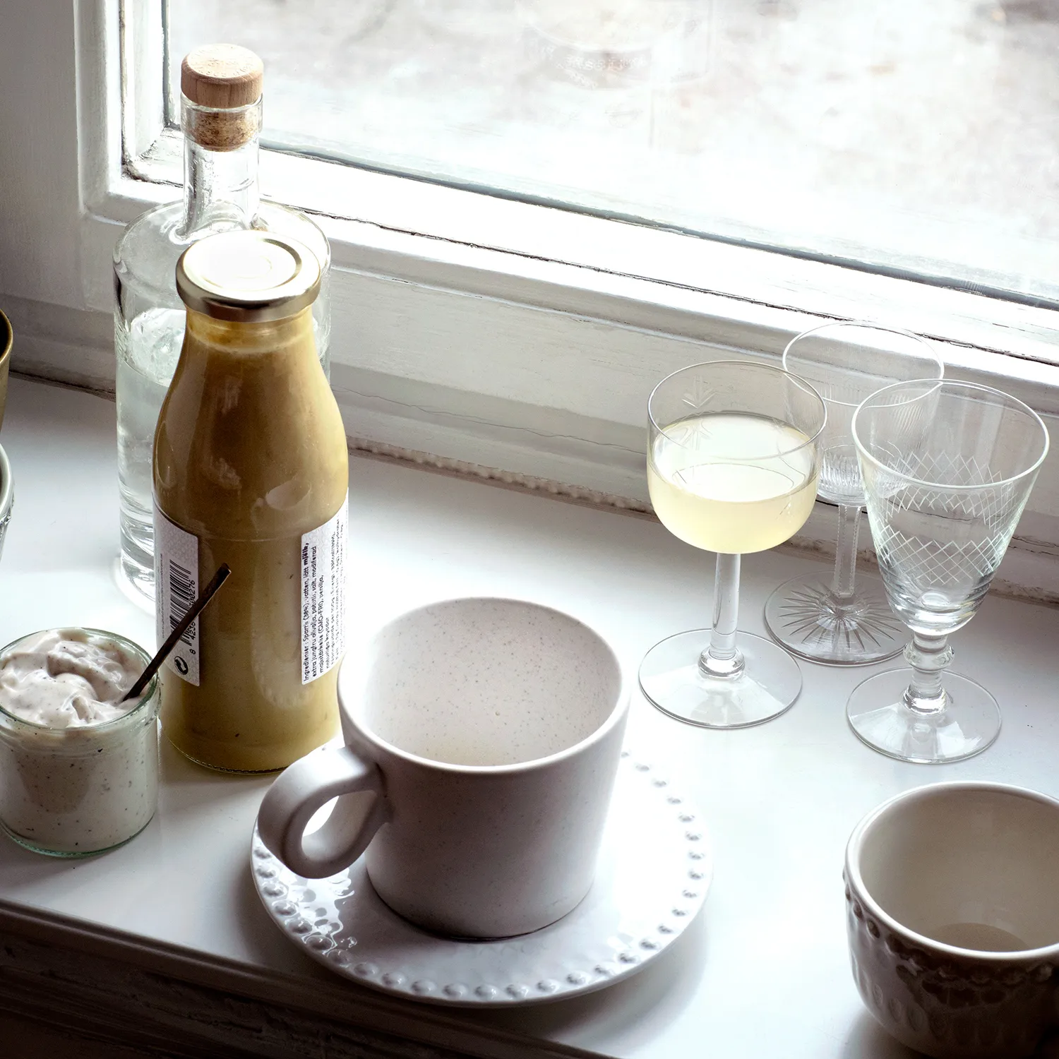 Daria kopp med handtag 2-pack, Cotton white PotteryJo