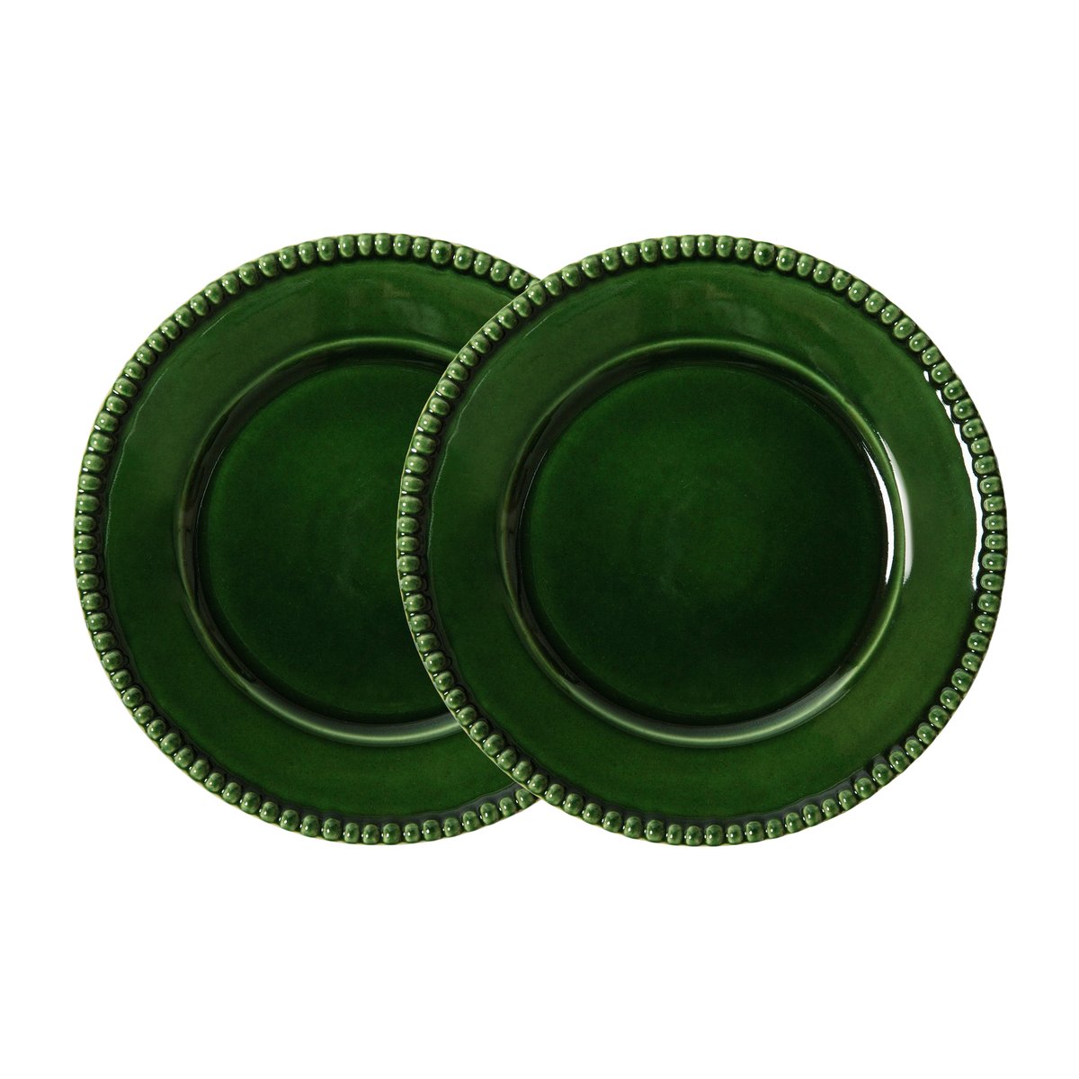 PotteryJo Daria mattallrik 28 cm 2-pack Moss | Skandinavisk Design | Mattallrikar | Grön