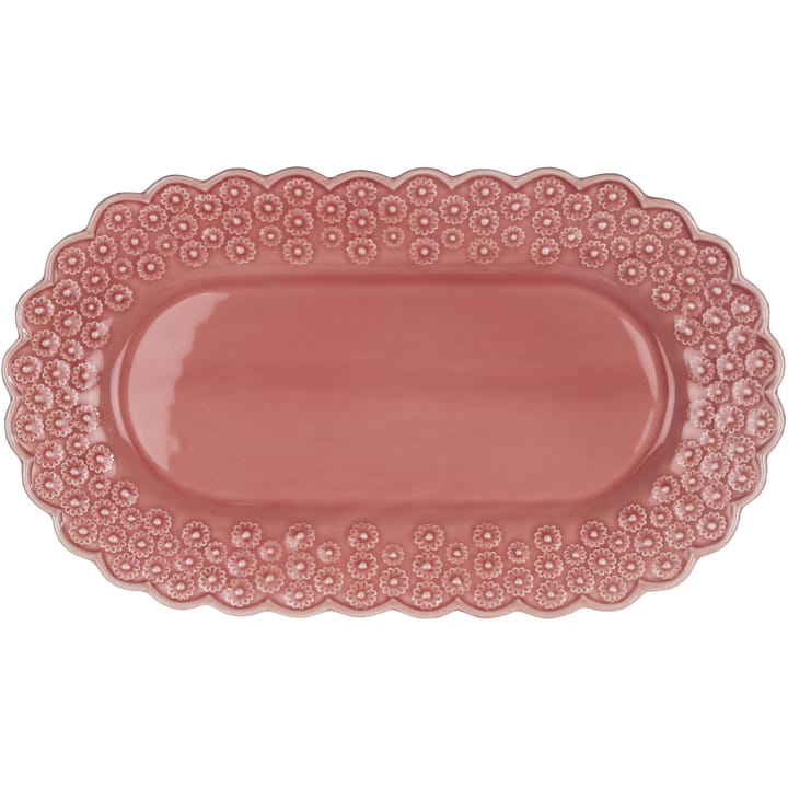 Ditsy ovalt uppläggningsfat - Rose (rosa) - PotteryJo