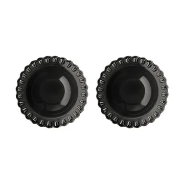 Tulipa djup tallrik Ø23 cm 2-pack - Almost black - PotteryJo