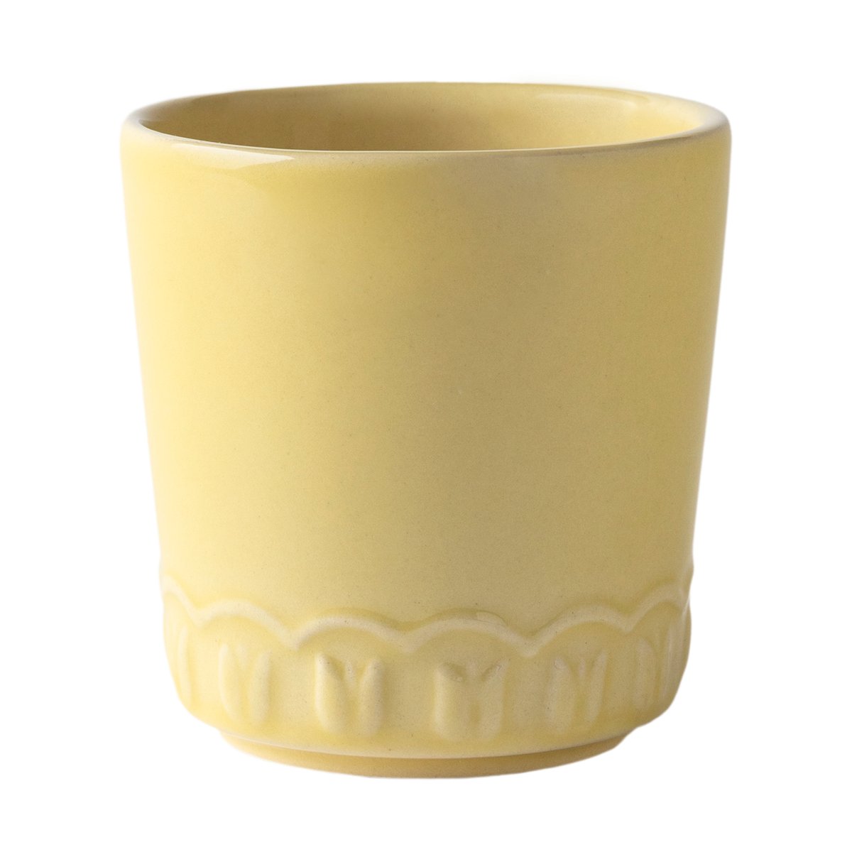PotteryJo Tulipa kopp 20 cl 2-pack Pale Moon | Skandinavisk Design | Kaffekoppar | Gul