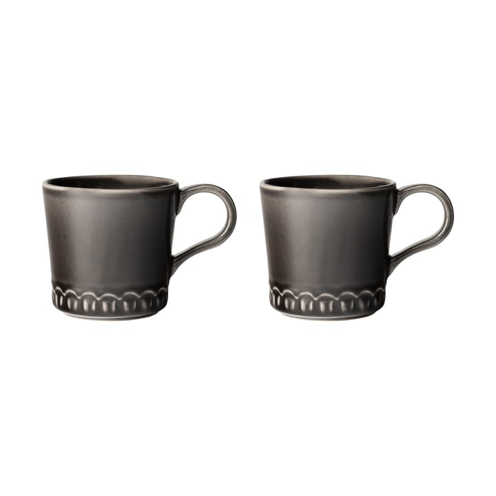 Tulipa mugg 40 cl 2-pack - Almost black - PotteryJo