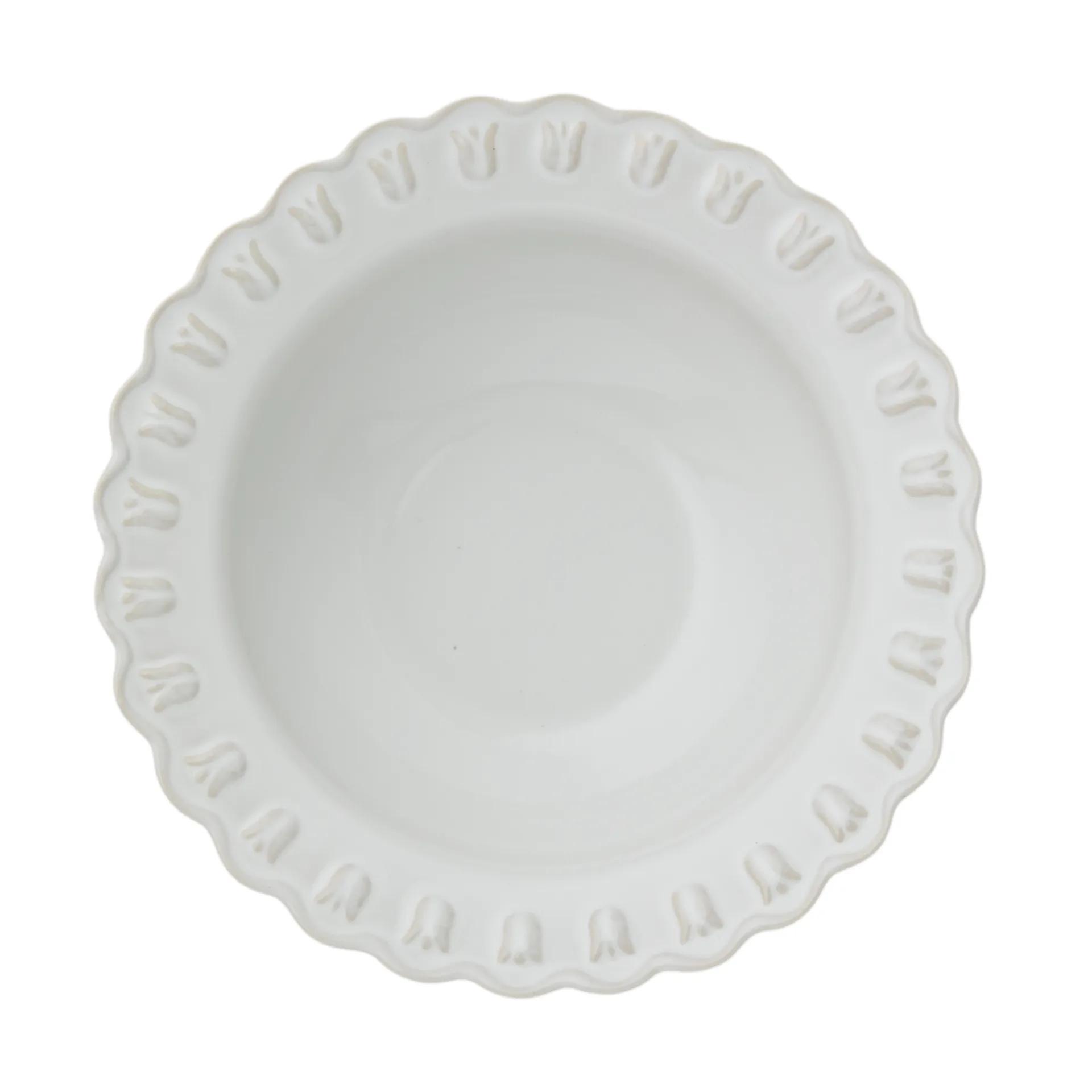 Tulipa serveringsskål large Ø30 cm, White PotteryJo