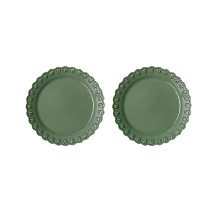 Tulipa tallrik Ø26 cm 2-pack - Verona green - PotteryJo