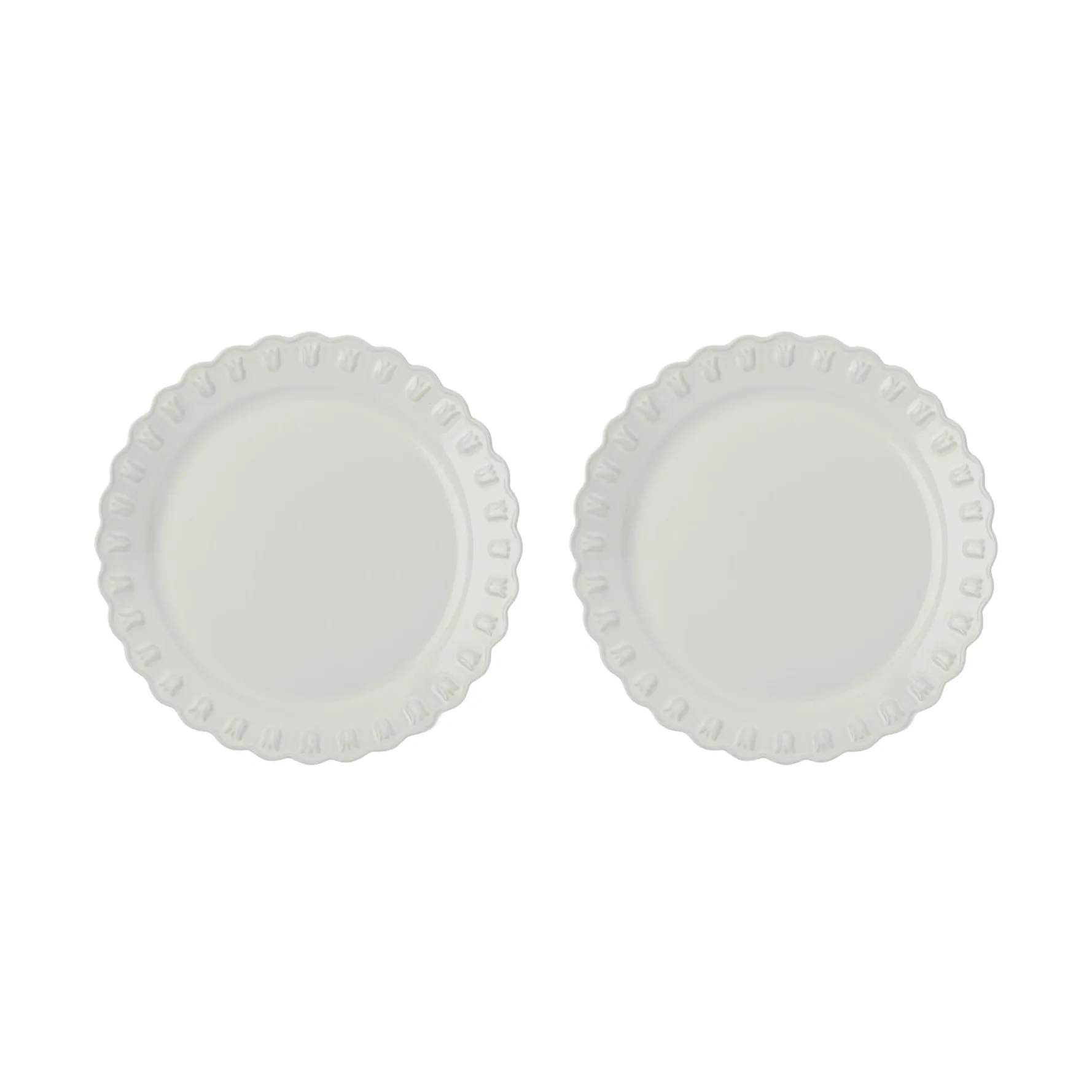 Tulipa tallrik Ø26 cm 2-pack, White