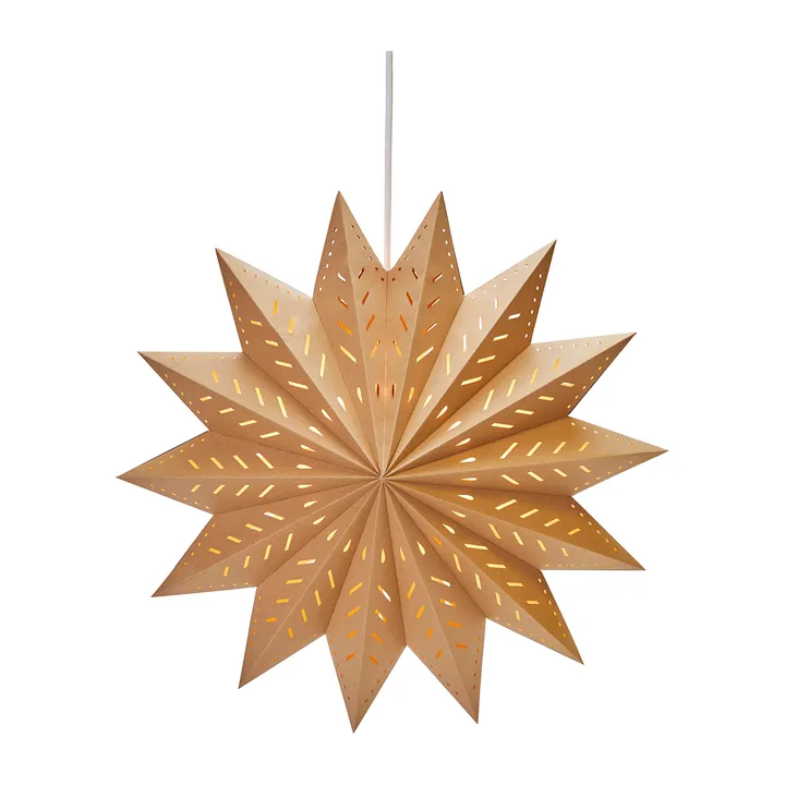 Alfa adventsstjärna brun - Brun, 50 cm - PR Home