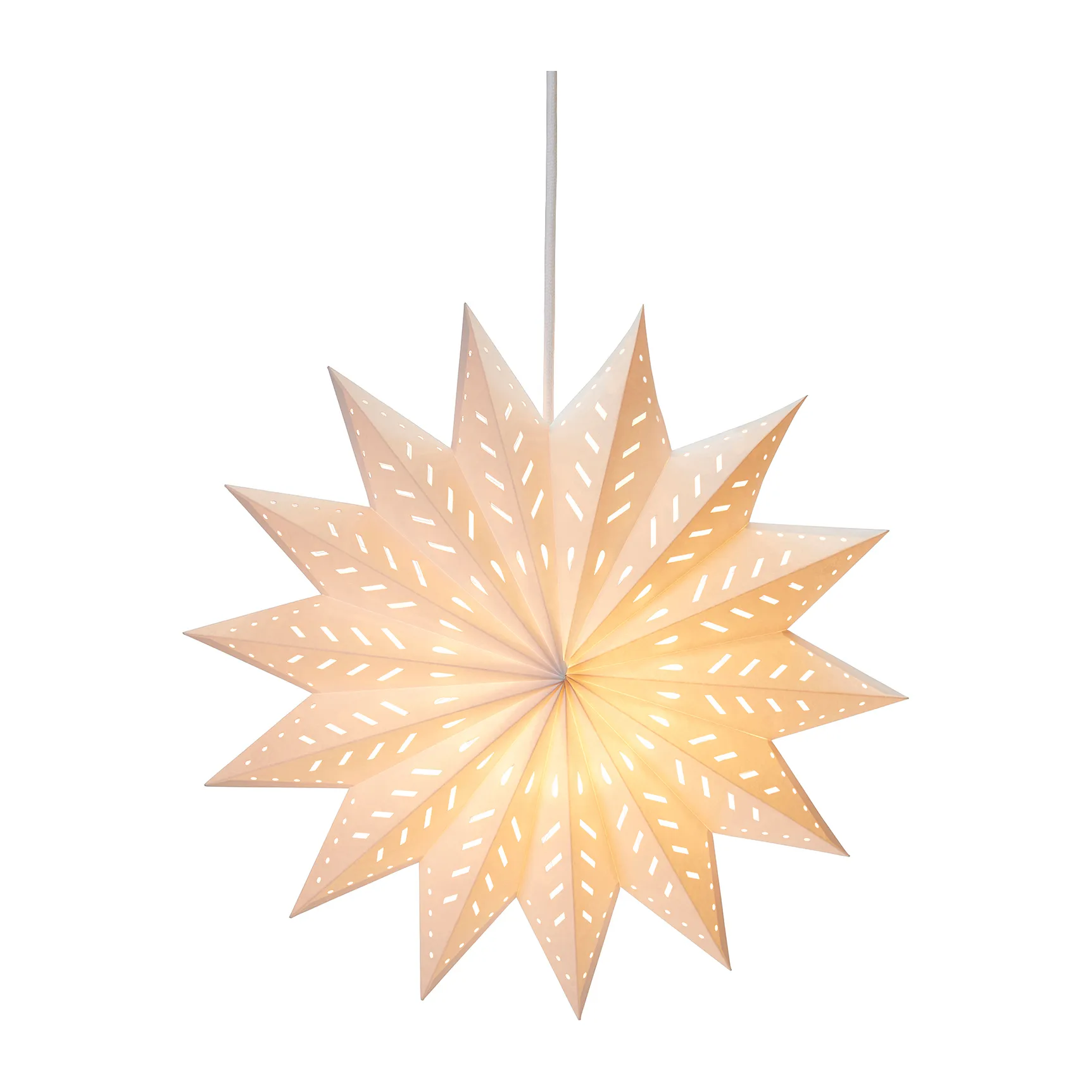 Alfa adventsstjärna vit, 50 cm PR Home