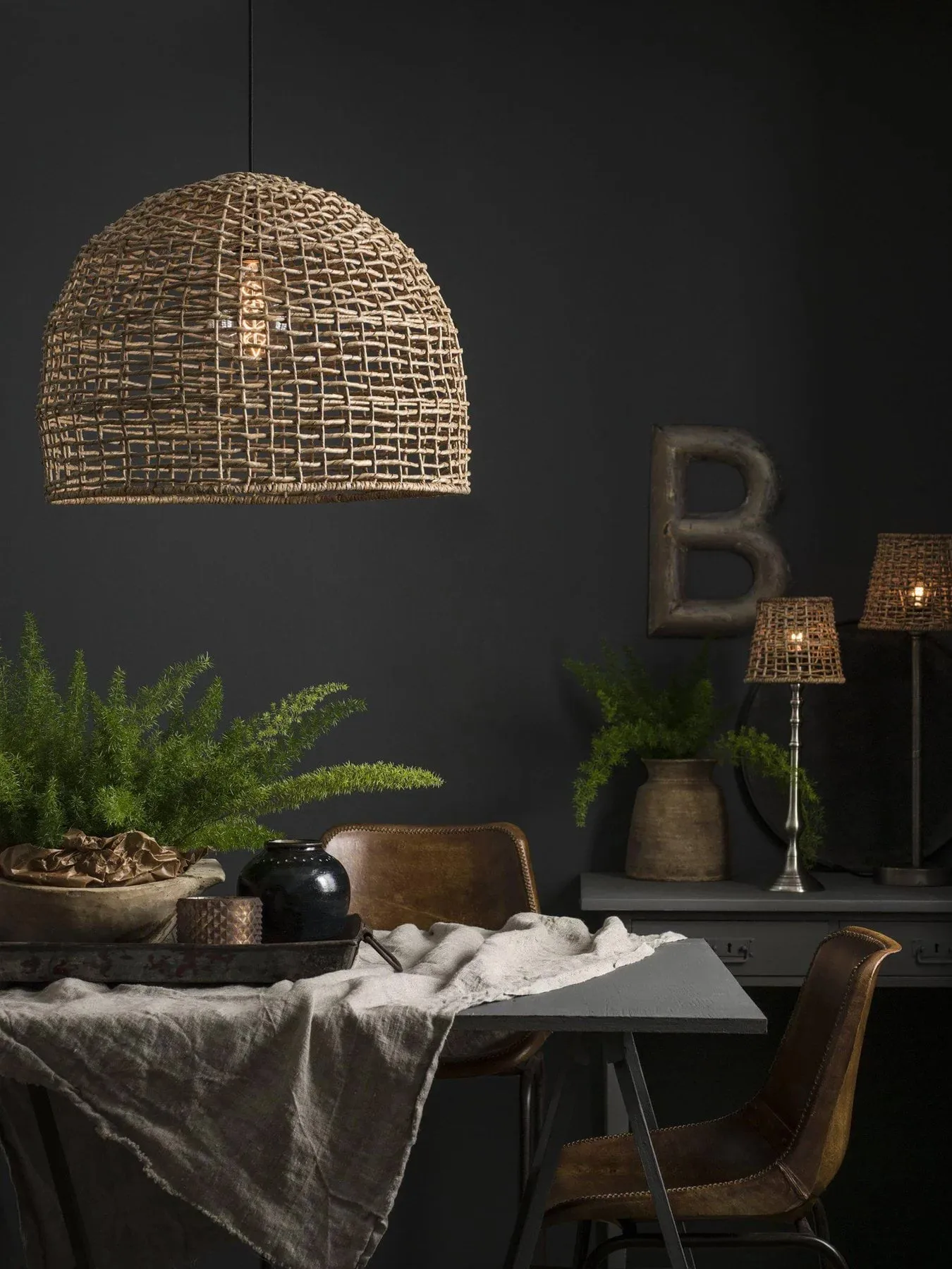 Cebu taklampa, Natur, Ø46 cm PR Home