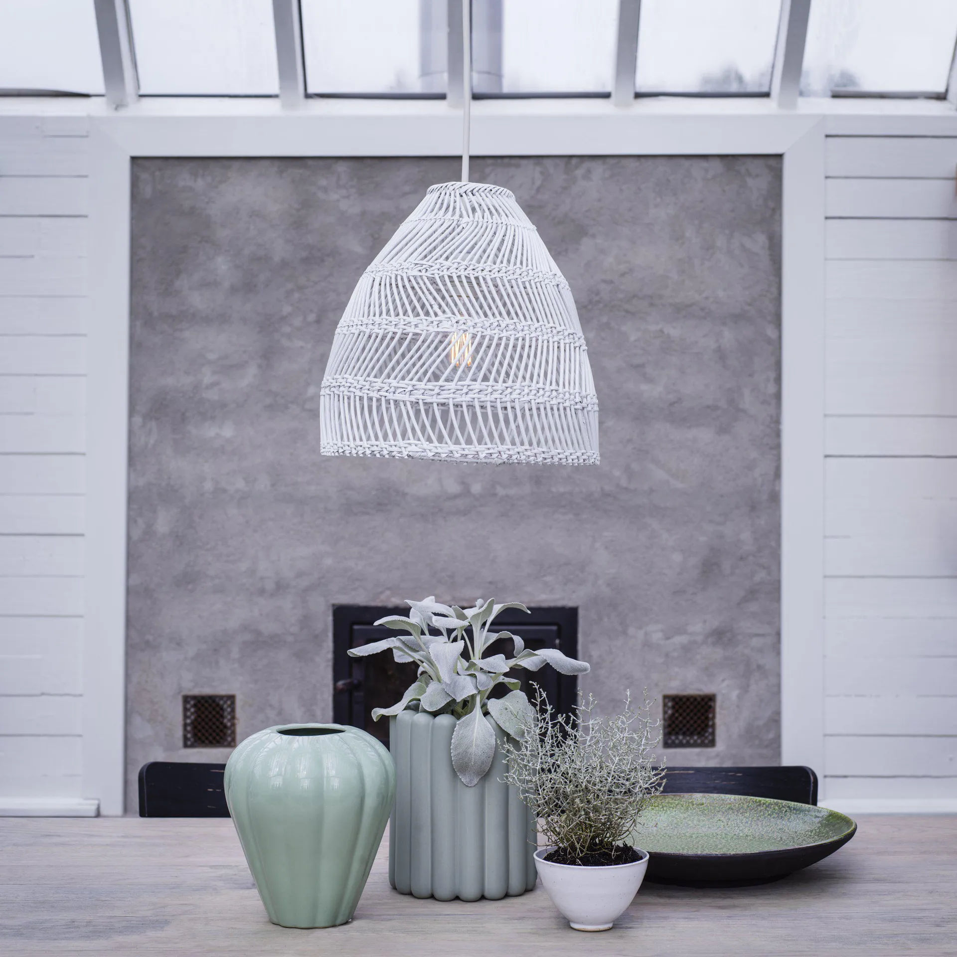 Maja taklampa Ø45,5 cm, Vit PR Home