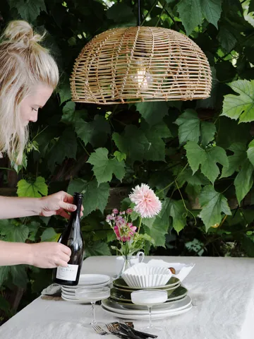 Mayla pendel för utomhusbruk - Natur, Ø43x24 cm - PR Home