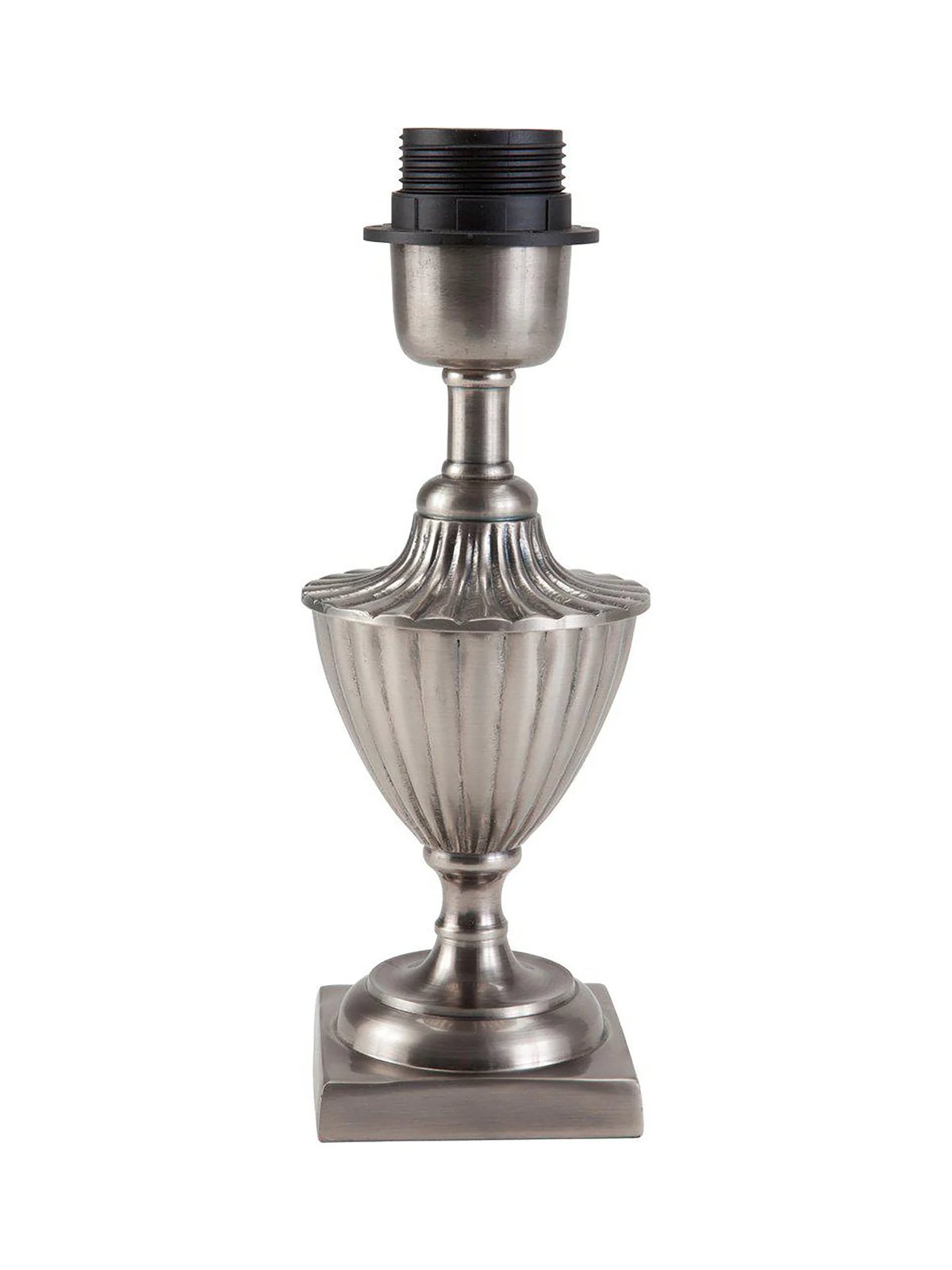 PR Home Pollino lampfot 24 cm Antiksilver | Skandinavisk Design | Bordslampor | Silverfärgad